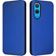 Bdt Shop Oneplus Nord Ce4 Lite Kart Ekleme Manyetik Karbon Fiber Için Flip Case (Yurt Dışından)