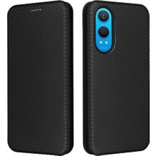 Bdt Shop Oneplus Nord Ce4 Lite Kart Ekleme Manyetik Karbon Fiber Için Flip Case (Yurt Dışından)