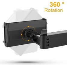Huoxun Shop A Stil Iki Kırmızı Stil Esnek 360 Derece Dönebilen iPad Araba Yastığı Cep Telefon Tutucu Tablet Standı Arka Koltuk Başlık Monte Braketi Inç (Yurt Dışından)