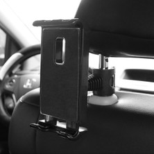 Huoxun Shop A Siyah Stil Araba Arka Koltuk Tablet Tutucu Evrensel Braketi 360 Derece Dönebilen Başlık Yastık Montajı Tablettand Için iPad Pro Air (Yurt Dışından)