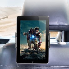 Huoxun Shop A Siyah Stil Araba Arka Koltuk Tablet Tutucu Evrensel Braketi 360 Derece Dönebilen Başlık Yastık Montajı Tablettand Için iPad Pro Air (Yurt Dışından)