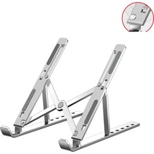 Huoxun Shop A Alüminyum Alaşımlı Gümüş Tarzı Dizüstü Bilgisayar Standı Katlanır Masa Yatak Defter Tutucu Taban Tablet Aksesuarları Destek Macbook Ipad Bilgisayar Tutucu Soğutucu (Yurt Dışından)