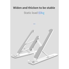 Huoxun Shop A Pembe Tarzı Laptop Stand Bilgisayar Soğutucu Braketi Çok Fonksiyonlu Ayarlanabilir Masaüstü Yükseklik Artırma Braketi MacBook Pro Air Notebook Için (Yurt Dışından)