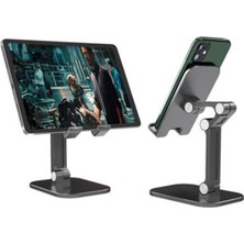 Huoxun Shop A Siyah Stil Tablet ve Telefon Için Taşınabilir Telefon Tutucu iPhone iPad Tablet Esnek Masaüstü Ayarlanabilir Katlanabilir Cep Telefonu Standı (Yurt Dışından)
