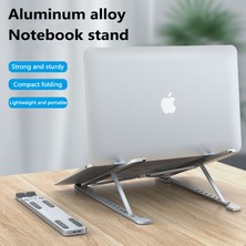 Huoxun Shop A 04ABS Stili Katlanabilir Dizüstü Bilgisayar Standı Ayarlanabilir Dizüstü Bilgisayar Tutucu Taşınabilir Dizüstü Bilgisayar Destek Alüminyum Mac Book Air Pro Bilgisayar Için (Yurt Dışından)