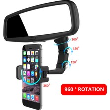 Huoxun Shop A Gri Stil Araba Telefon Tutucu Döner Otomatik Arka Görüş Aynası Montajı Için Araba Başlık Masa Gps Tutucu mm Genişlikte Mobil Telefonlar Için (Yurt Dışından)