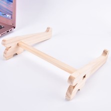Huoxun Shop A D Stili Evrensel Ahşap Dizüstü Bilgisayar Standı Tablet Bilgisayar Ayırılabilir Ahşap Notebook Tutucu (Yurt Dışından)