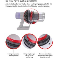 Success Dyson V12 V10SLIM SV18 Elektrikli Süpürge Toz Kutusu Üst Sabit Sızdırmazlık Halkası Yedek Eki Yedek Parça Aksesuarları (Yurt Dışından)