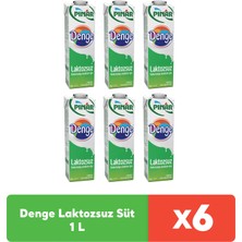 Pınar Denge Laktozsuz Süt 1 L x 6 Adet