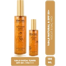 The Fair. Sun Light Shine Spf 50+ / Pa++++ Parıltılı Güneş Koruyucu Vücut ve Saç Yağı 130 ml