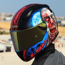 Ls2 Rapıd 2 Zombıe Siyah-Kırmızı Kask