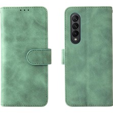 Mellow Shop Kart Tutucu Kickstand Deri Folio ile Samsung Galaxy Z Case 3 Için Kılıf (Yurt Dışından)