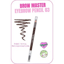 Callista Brow Star Eyebrow Pencil Fırçalı Kaş Kalemi 03 Dark Brown - Koyu Kahverengi