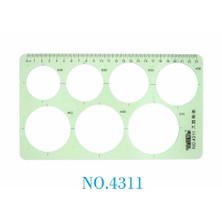 Hongliang Shop 4303 Stili Yok Çember Çizim Şablonu Büyük ve Küçük Çemberler Şablonu Toplam 22+7 Boyutta Çember (Yurt Dışından)