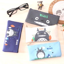 Hongliang Shop No.10 Tarzı Sevimli Totoro Kanvas Kalem Kutusu Yaratıcı Oxford Kumaş Fermuarlı Öğrenci Kalem Çantası Ofis Okul Malzemeleri Kırtasiye Hediye (Yurt Dışından)