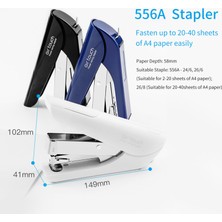 Hongliang Shop 2-20 Sayfalık Mavi Stil Masaüstü Zımba Kağıt Bağlama Kapasitesi Azaltılmış Çaba Staples Için Uygun Okul Ofis Malzemeleri (Yurt Dışından)