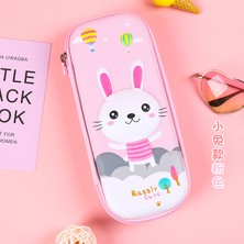 Hongliang Shop Sevimli Tavşan Küçük Tarzı Pembe Unicorn Kalem Kutusu Eva 3D Kalem Kutusu Kırtasiye Organizer Okul Malzemeleri Kawaii Cetvel Silgiler Tutucu Hediye Torbası Ins Depolama (Yurt Dışından)