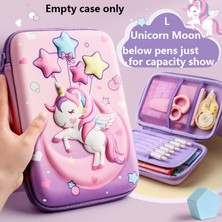 Hongliang Shop Sevimli Tavşan Küçük Tarzı Pembe Unicorn Kalem Kutusu Eva 3D Kalem Kutusu Kırtasiye Organizer Okul Malzemeleri Kawaii Cetvel Silgiler Tutucu Hediye Torbası Ins Depolama (Yurt Dışından)