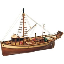 Occre 12000 1/45 Ölçek, Palamos Balıkçı Teknesi Ahşap Model Kiti