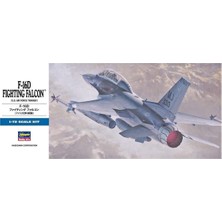 Hasegawa D15 445 1/72 Ölçek, F-16D Fighting Falcon, Savaş Uçağı Plastik Model Kiti