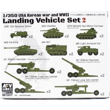 Afv Club SE73517 1/350 Usa Korea War & Ww2 Çıkartma Gemisi Araç Seti Demonte Plastik Maketi