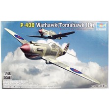 Trumpeter 02807 1/48 Curtiss P-40B Warhawk Savaş Uçağı Demonte Plastik Maketi