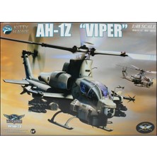 Kitty Hawk 80125 1/48 Ölçek, AH-1Z Viper (Version 2.0) Askeri Helikopter ve 2 Resin Figür, Plastik Model kiti