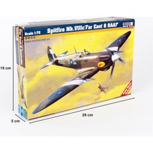 Mistercraft D178 1/72 Spitfire Mk. Vıııc Far East & Raaf Savaş Uçağı Plastik Model Kiti