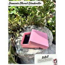 Fatih Kutu 8X8X3 - Pembe Renk Süngerli Takı Kutusu [demonte 25 Adet]