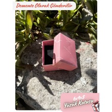 Fatih Kutu 6X4X3 - Pembe Renk Mermer Desenli Süngerli Takı Kutusu [ Demonte 50 Adet]