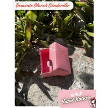 Fatih Kutu 6X4X3 - Pembe Renk Mermer Desenli Süngerli Takı Kutusu [ Demonte 50 Adet]