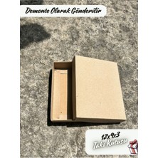 Fatih Kutu 12X9X3 -Kraft Renk Süngerli Takı Kutusu [demonte 25 Adet]