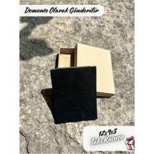 Fatih Kutu 12X9X3 -Kraft Renk Süngerli Takı Kutusu [demonte 25 Adet]