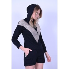 Koza Pul Payet Detaylı Şortlu Ikili Takımı 9027