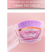 Muggio Simli Tırnak Toz Fırçası Nail Brush (Özel Saklama Kutulu)