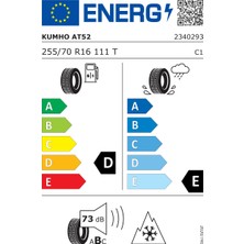 Kumho 255/70 R16 111T Road Venture At52 Oto 4 Mevsim Lastiği (Üretim Yılı: 2024)