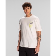 Kappa Authentic Spacetime T-Shirt Erkek Beyaz Regular Fit Tişört