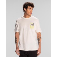 Kappa Authentic Spacetime T-Shirt Erkek Beyaz Regular Fit Tişört