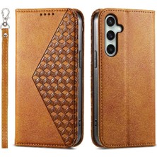 Samsung Galaxy S24 Fe Eşkenar Dörtgen Şekli Için Flip Case Günlük Kullanım Standı El (Yurt Dışından)