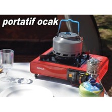 Nurgaz Portatif Kamp Ocağı Ng 501 + Özel Çantası + 5 Adet 220 gr Ocak Kartuşu