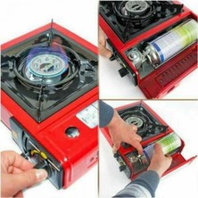 Nurgaz Portatif Kamp Ocağı Ng 501 + Özel Çantası + 5 Adet 220 gr Ocak Kartuşu