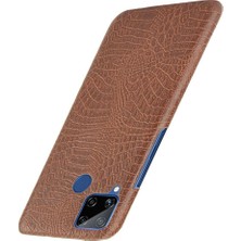 Manyi Mall Realme C15 Anti Scratch Klasik Timsah Moda Için Şık Klasik Durumda (Yurt Dışından)