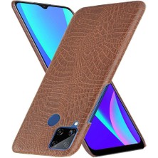 Manyi Mall Realme C15 Anti Scratch Klasik Timsah Moda Için Şık Klasik Durumda (Yurt Dışından)