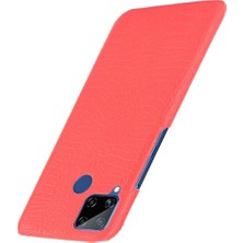 Realme C15 Anti Scratch Klasik Timsah Moda Için Şık Klasik Durumda (Yurt Dışından)