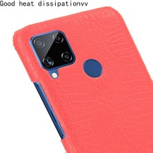 Realme C15 Anti Scratch Klasik Timsah Moda Için Şık Klasik Durumda (Yurt Dışından)