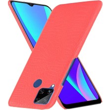 Realme C15 Anti Scratch Klasik Timsah Moda Için Şık Klasik Durumda (Yurt Dışından)