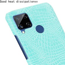 Realme C15 Anti Scratch Klasik Timsah Moda Için Şık Klasik Durumda (Yurt Dışından)