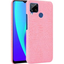 Manyi Mall Realme C15 Anti Scratch Klasik Timsah Moda Için Şık Klasik Durumda (Yurt Dışından)