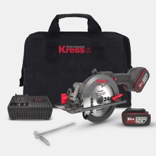 Kress KUE11 20VOLT 4.0AH. Li-Ion 140MM Çift Akülü Kömürsüz Profesyonel Çok Amaçlı Daire Testere