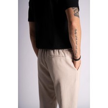 Braccas Slimt Fit Jogger Bel Pantolon  Bej